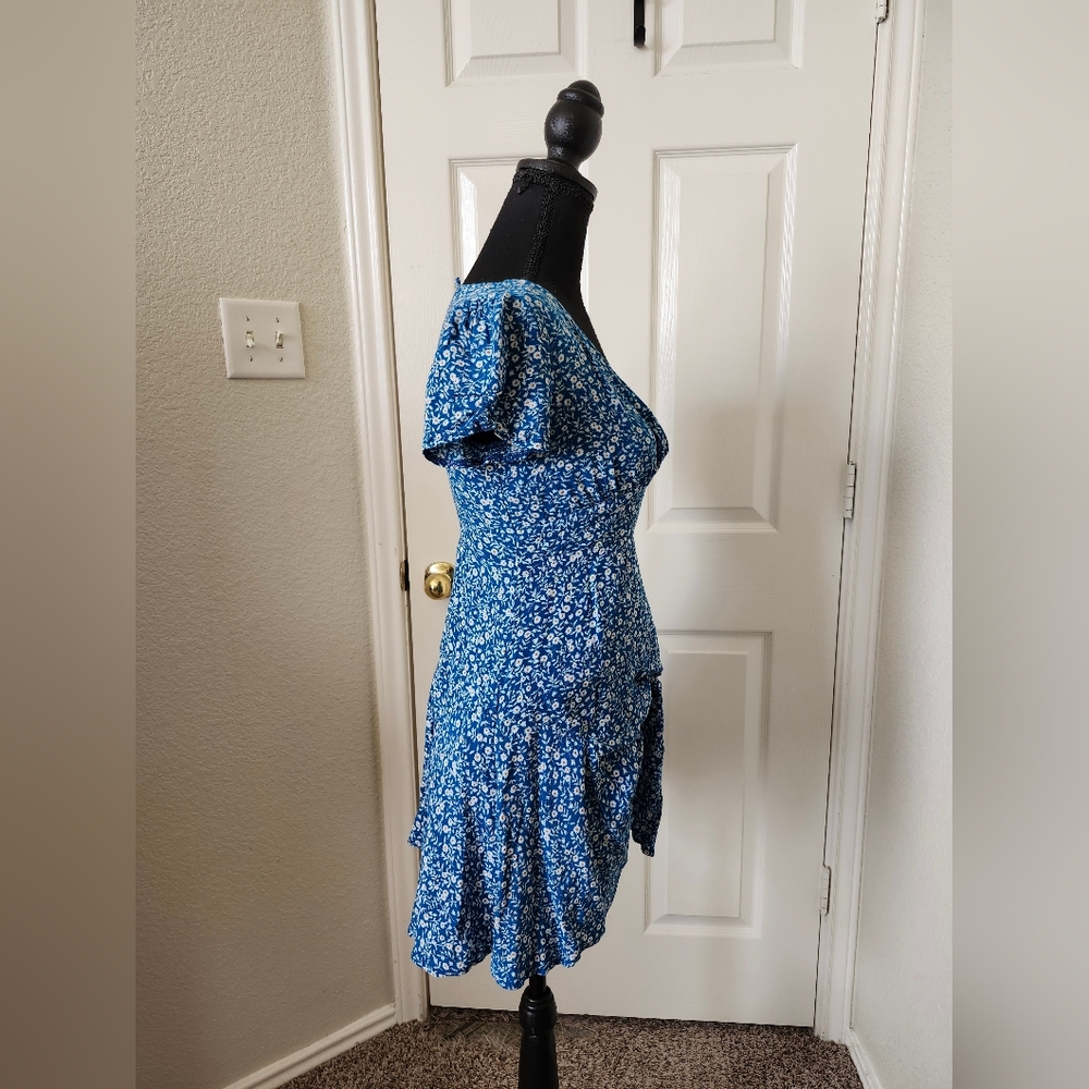 Princess Polly Ditsy Blue Floral Mini Dress - Picture 8 of 12